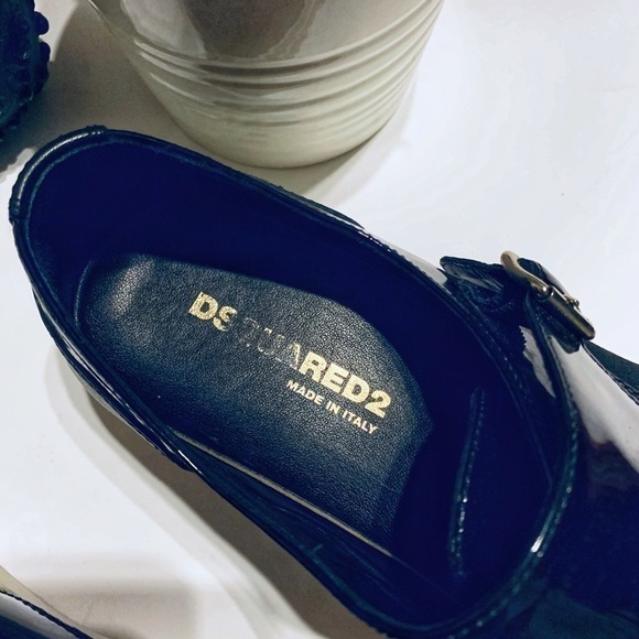 Dsquared2 Patent Leather Monk Strap Sneakers - Picture 3 of 7